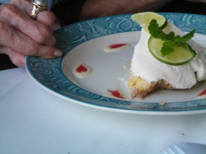 Key lime pie (Grandma was going in for it...)